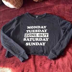 Long sleeve sweater crop top